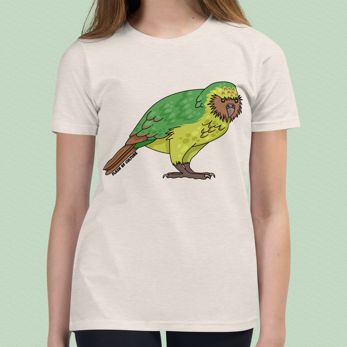 New Zealand Kakapo Kids T-Shirt for Bird Lovers