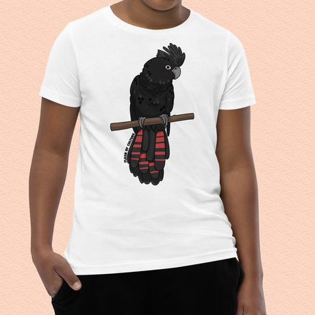 Australian Black Cockatoo Kids T-Shirt