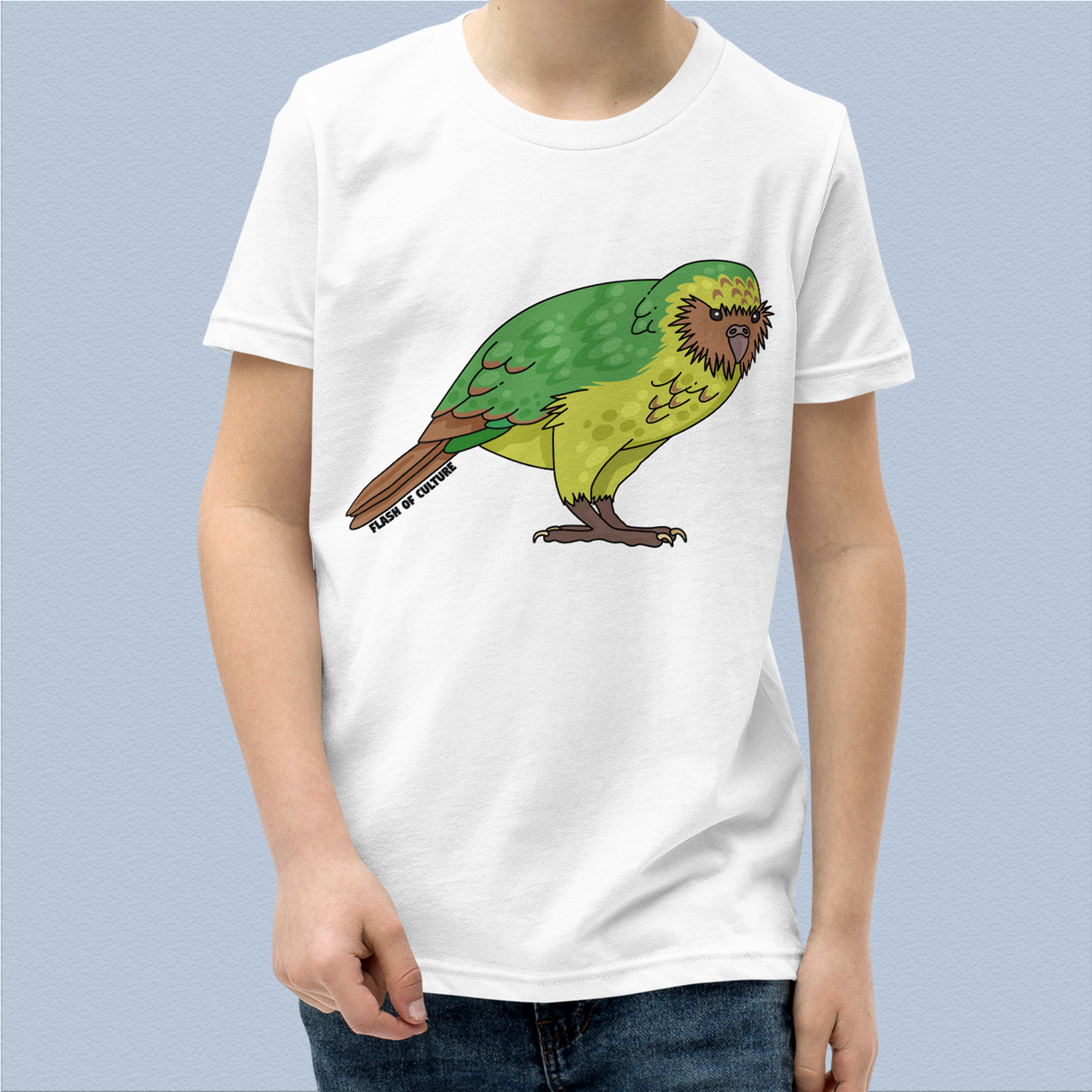 New Zealand Kakapo Kids T-Shirt for Bird Lovers