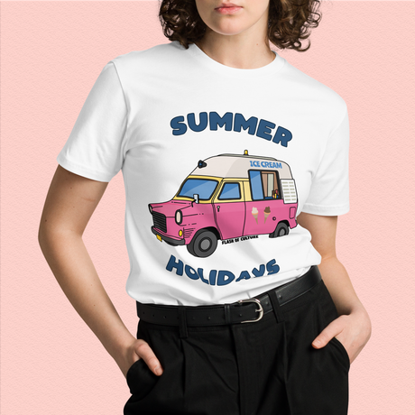 Summer Holidays Mr Whippy Ice Cream Van T-Shirt