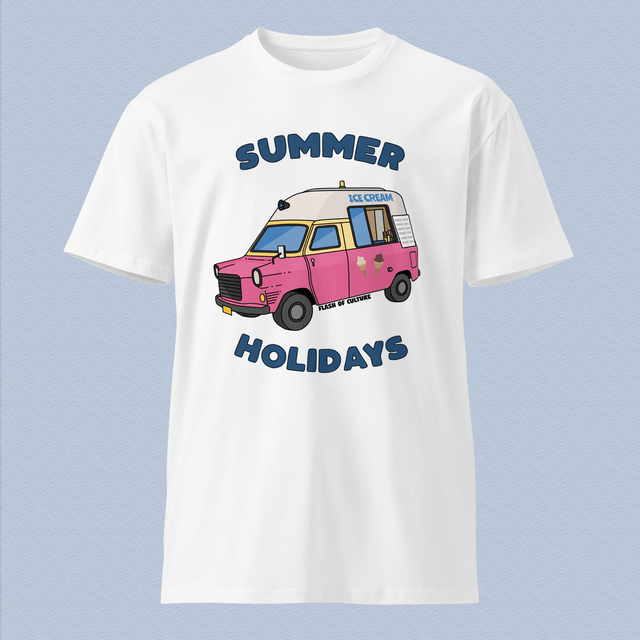 Summer Holidays Mr Whippy Ice Cream Van T-Shirt Adult Unisex