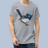 Superb Fairy Wren T-Shirt for Kids