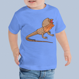 Frill-Necked Lizard Toddler T-Shirt Reptile Design for Little Explorers