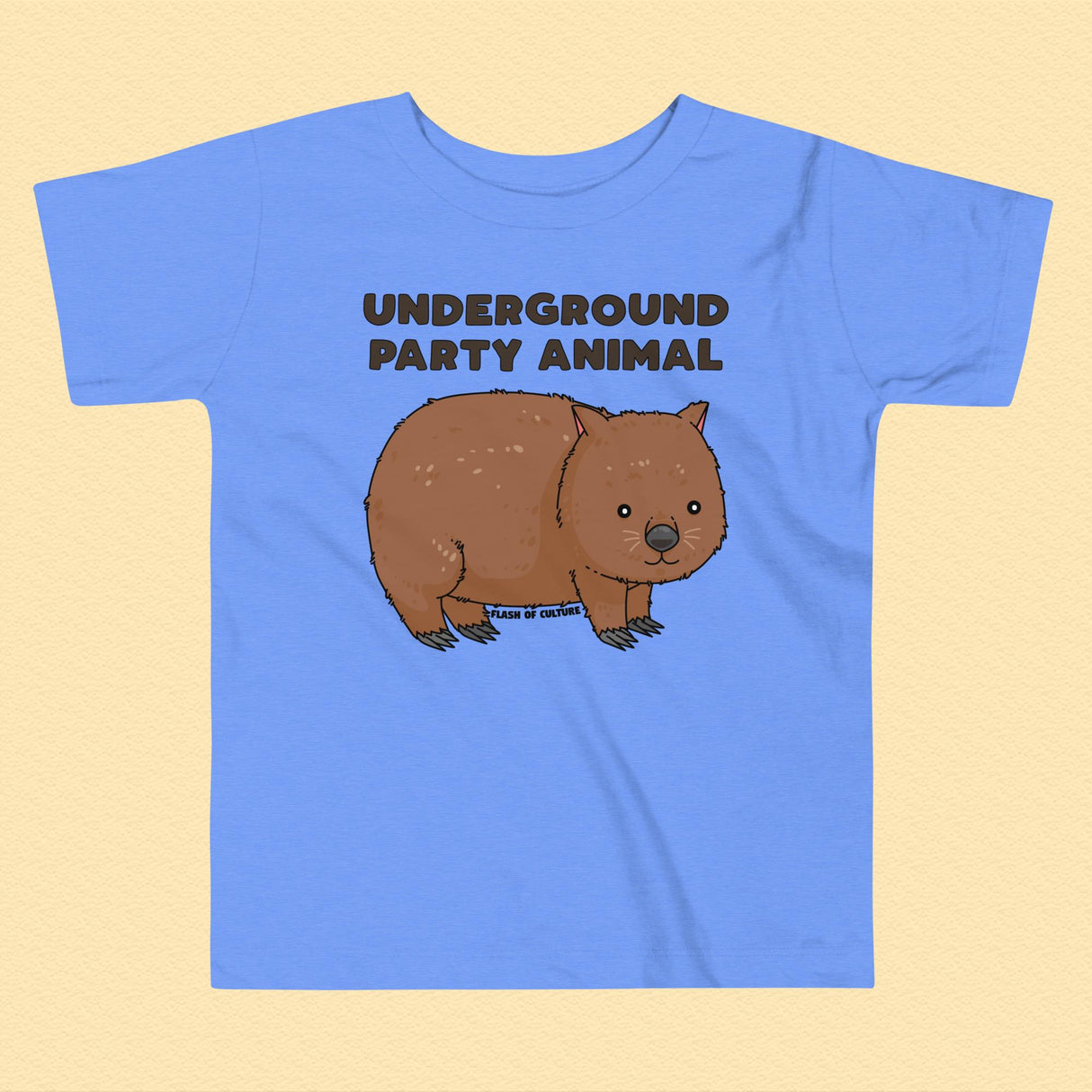 Underground Party Animal Wombat Toddler T-Shirt