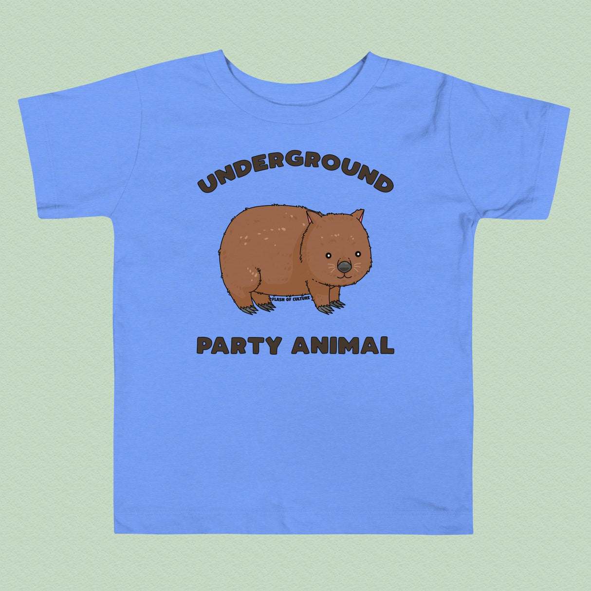 Underground Party Animal Wombat Toddler T-Shirt