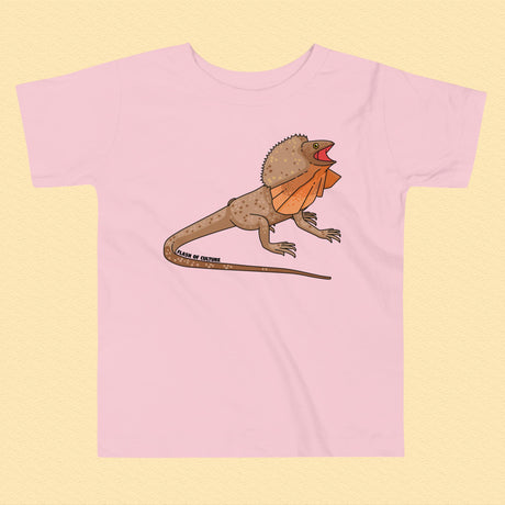 Frill-Necked Lizard Toddler T-Shirt Reptile Design for Little Explorers