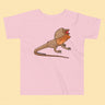 Frill-Necked Lizard Toddler T-Shirt Reptile Design for Little Explorers