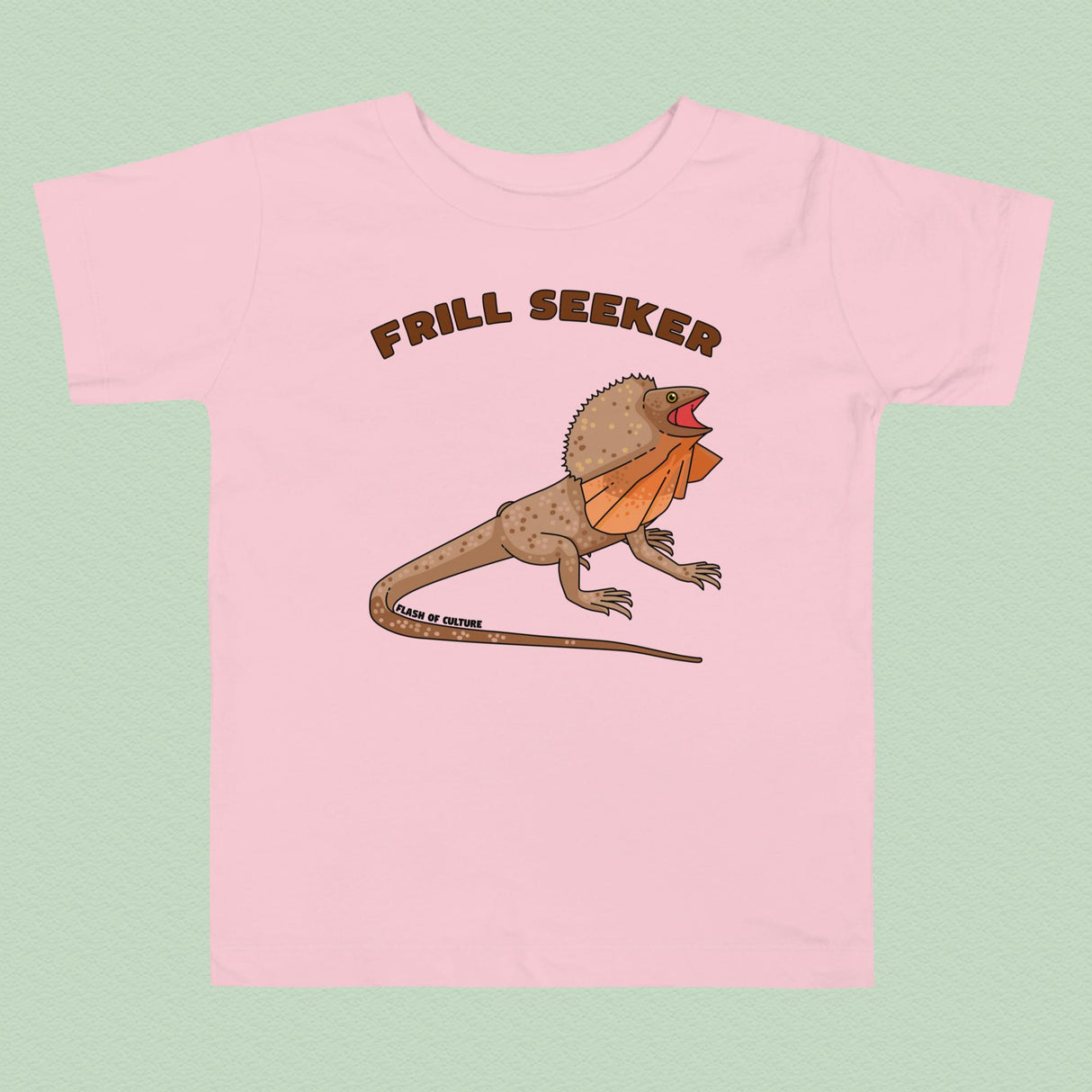 Frill-Seeker Toddler T-Shirt Frill-Necked Lizard Design