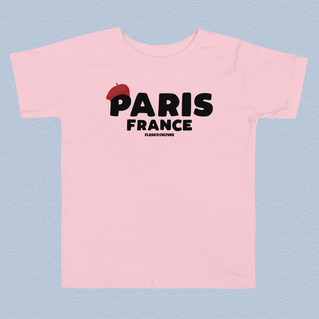 Paris France Beret T-Shirt Kids Unisex