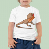 Frill-Necked Lizard Toddler T-Shirt Reptile Design for Little Explorers