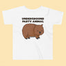 Underground Party Animal Wombat Toddler T-Shirt