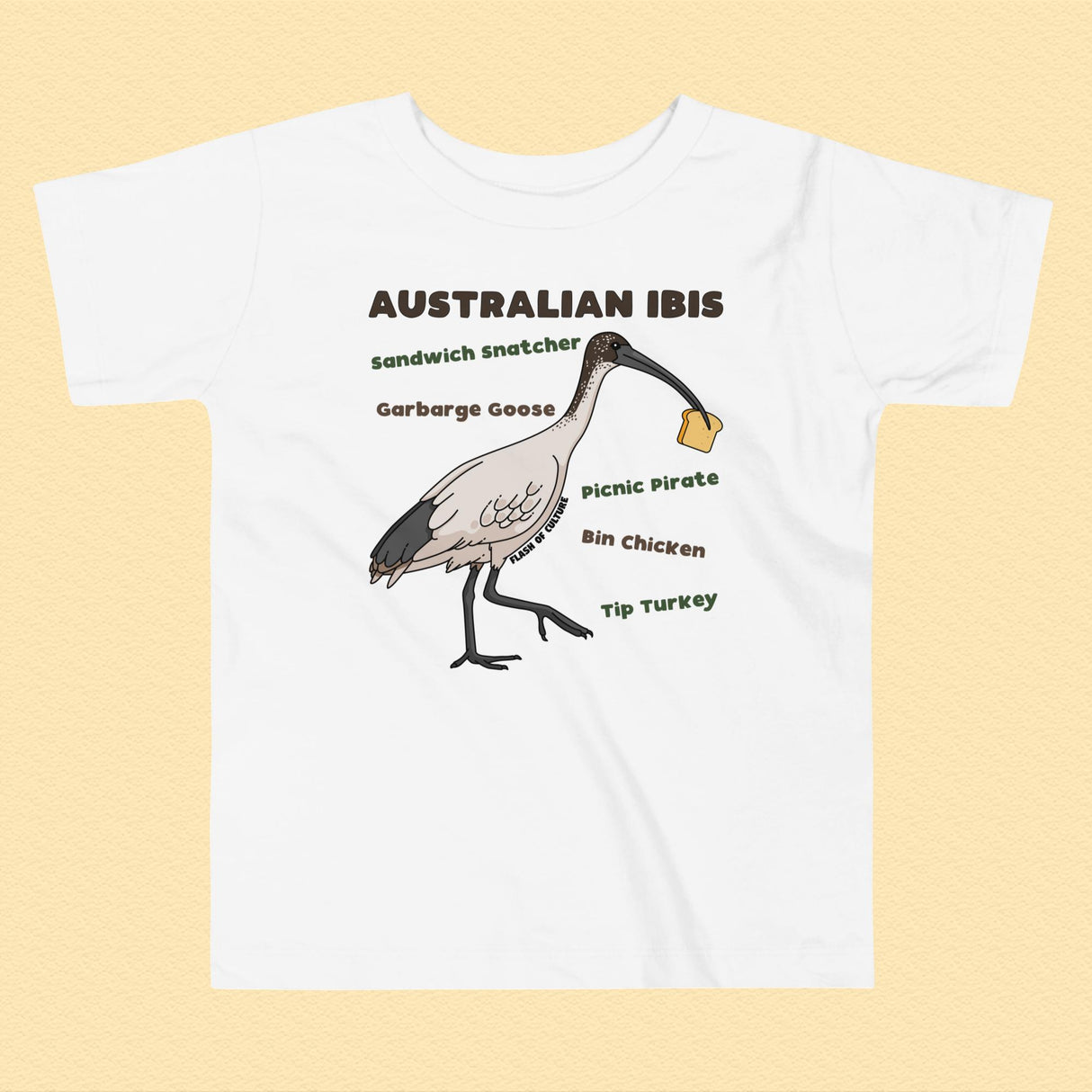 Australian Ibis Bin Chicken T-Shirt for Toddlers