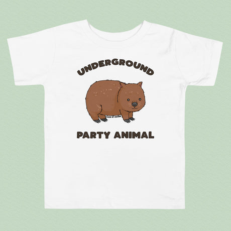 Underground Party Animal Wombat Toddler T-Shirt