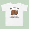 Underground Party Animal Wombat Toddler T-Shirt