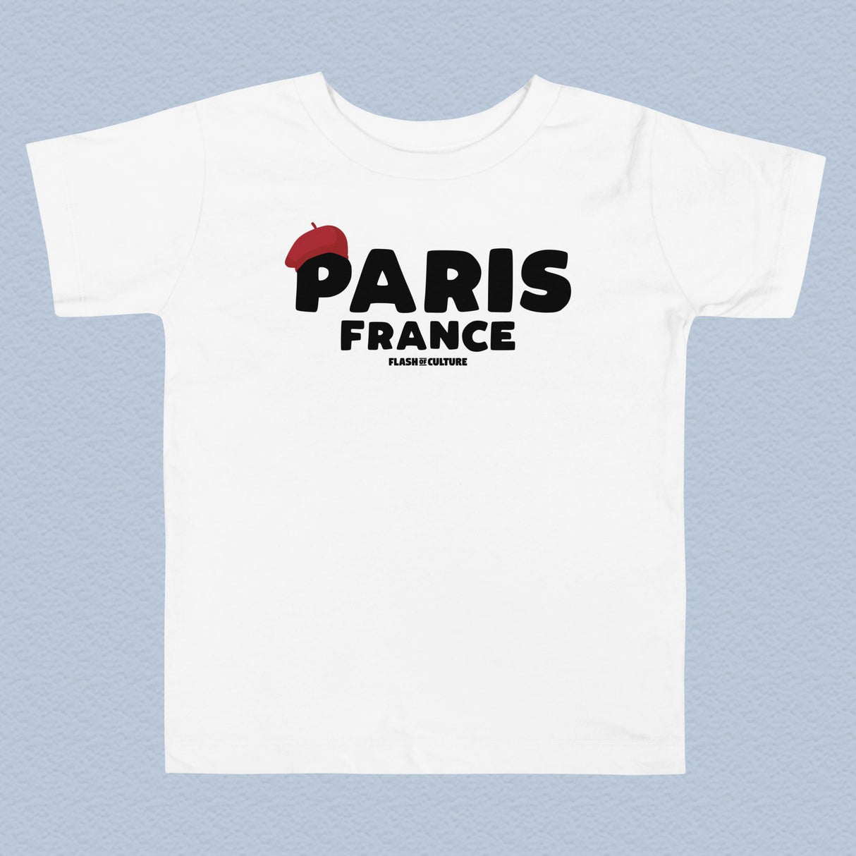 Paris France Beret T-Shirt Kids Unisex