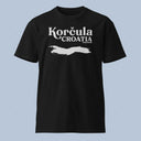 Korcula Croatia Island Map T-Shirt Adult Unisex