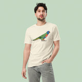 Rainbow Lorikeet T-Shirt, Adult Unisex Tee, Australian Bird Design, Nature-Inspired Gift