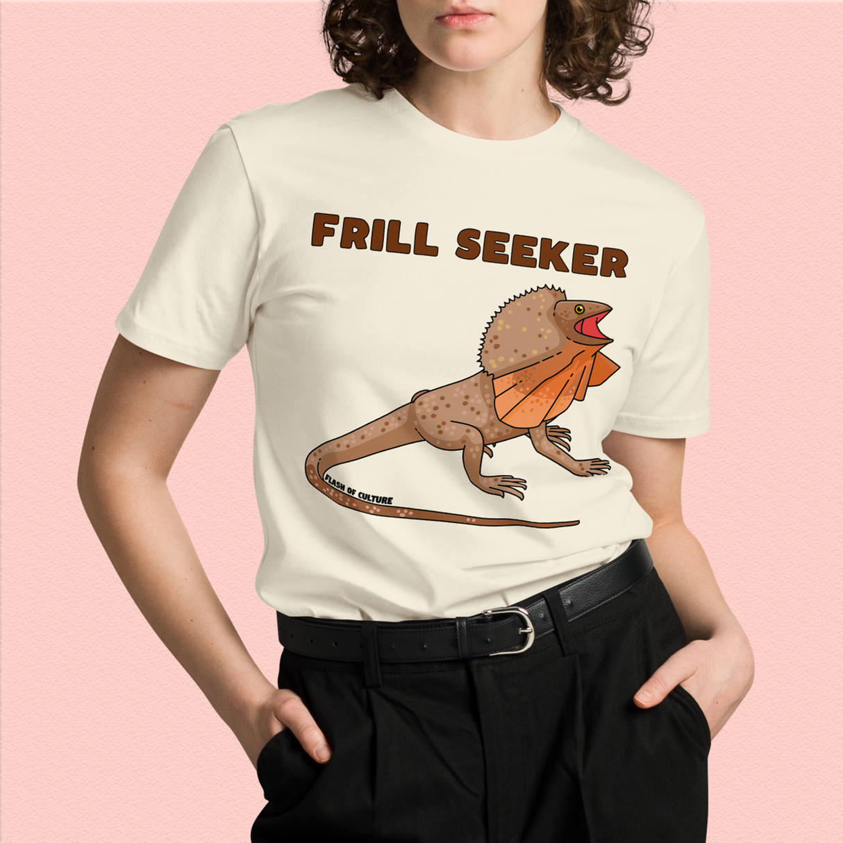 Frill-Necked Lizard Frill Seeker T-Shirt Unisex Adult Graphic Tee