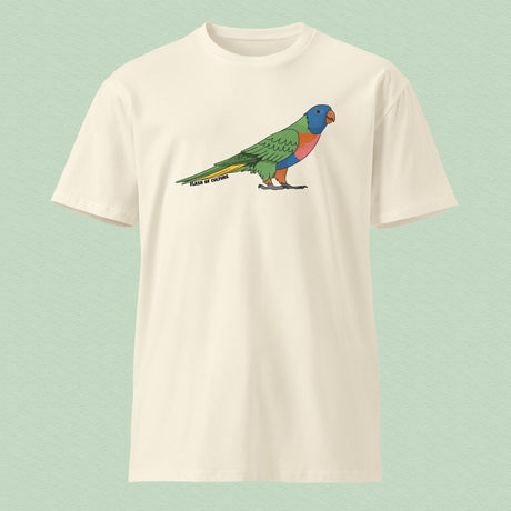 Rainbow Lorikeet T-Shirt, Adult Unisex Tee, Australian Bird Design, Nature-Inspired Gift