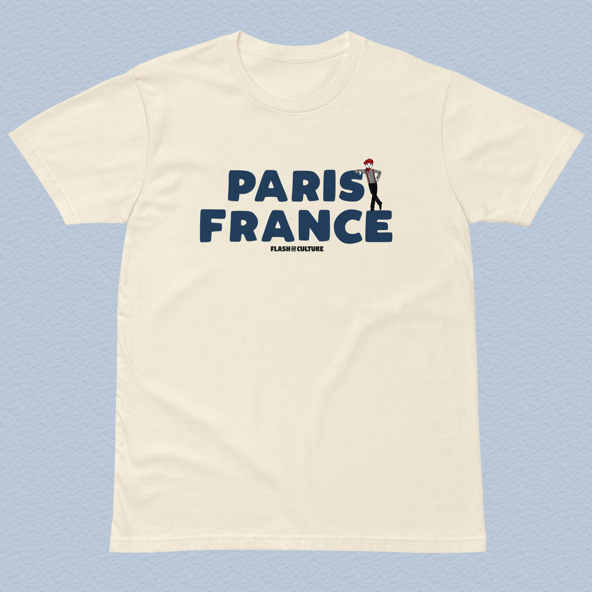 Paris France Mime T-Shirt Unique Design Adult