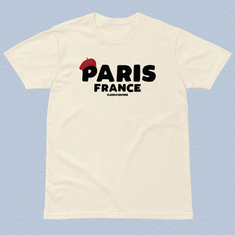 Paris France Beret Unisex Adult T-Shirt