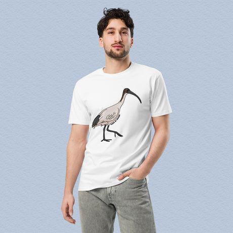 Australian Ibis T-Shirt Adult Unisex, Relaxed Fit, Australian Wildlife Design