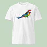 Australian Rosella Bird T-Shirt, Unisex Wildlife Art Shirt