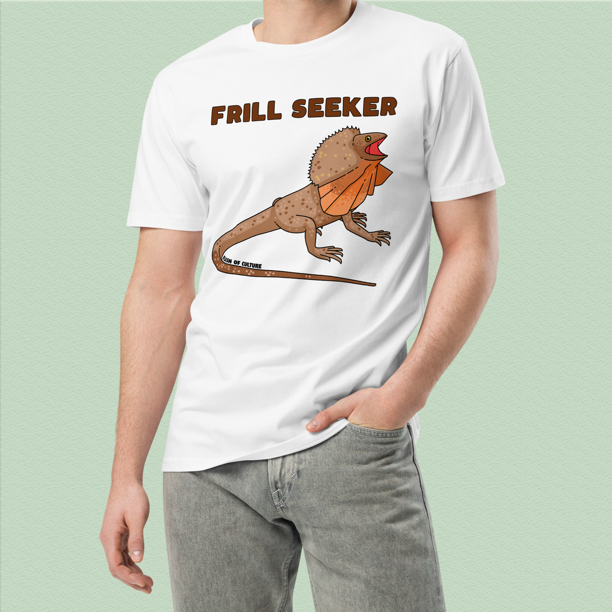 Frill-Necked Lizard Frill Seeker T-Shirt Unisex Adult Graphic Tee