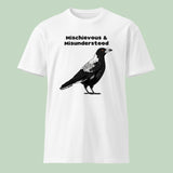 Magpie Adult T-Shirt, Mischievous & Misunderstood