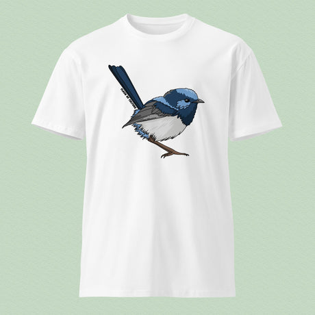 Superb Fairy Wren T-Shirt, Relaxed Fit, Unisex Nature Design, Wildlife Art