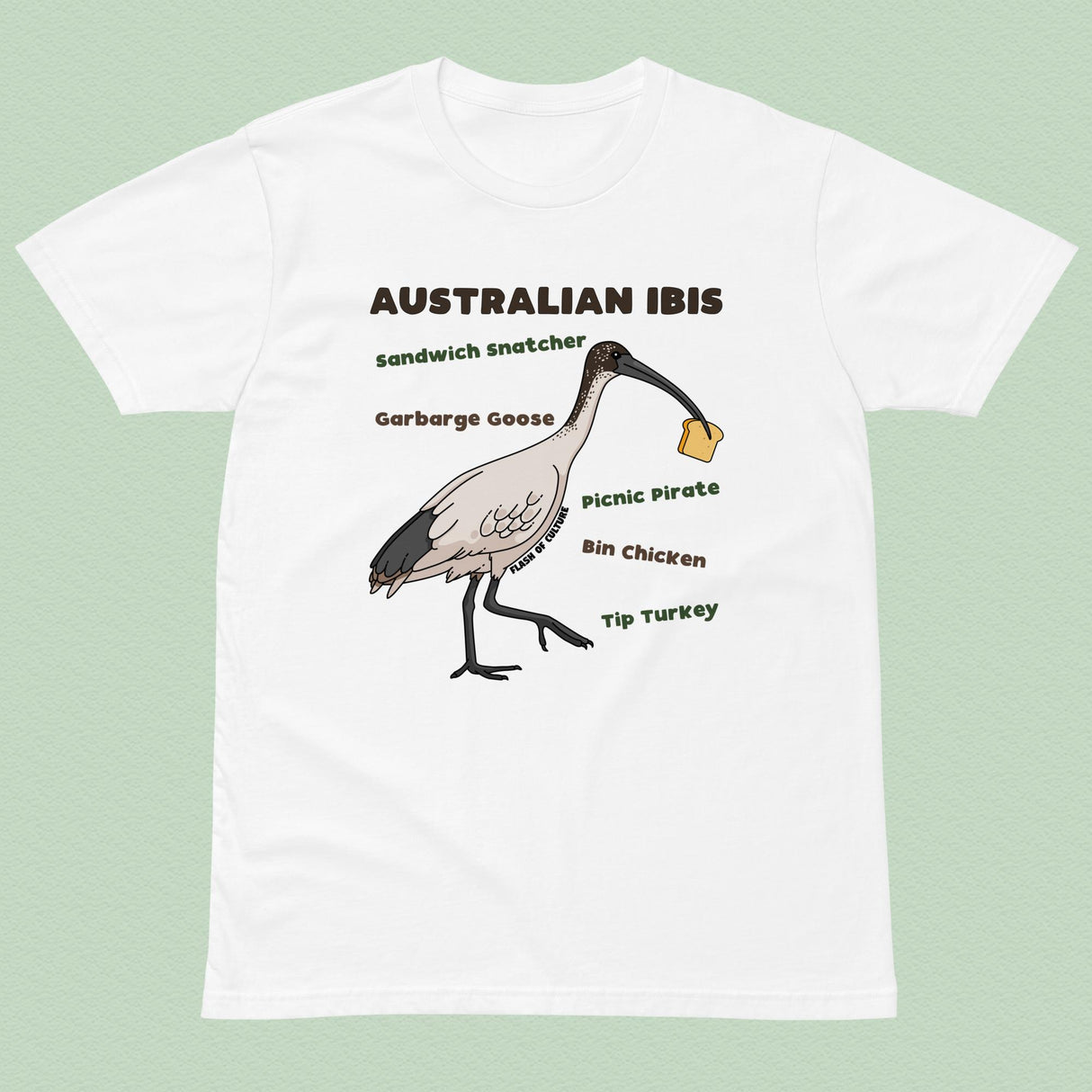 Australian Ibis Bin Chicken Nicknames T-Shirt Adults