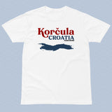 Korcula Croatia Island Map T-Shirt Adult