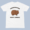 Wombat Underground Party Animal T-Shirt Adult Unisex