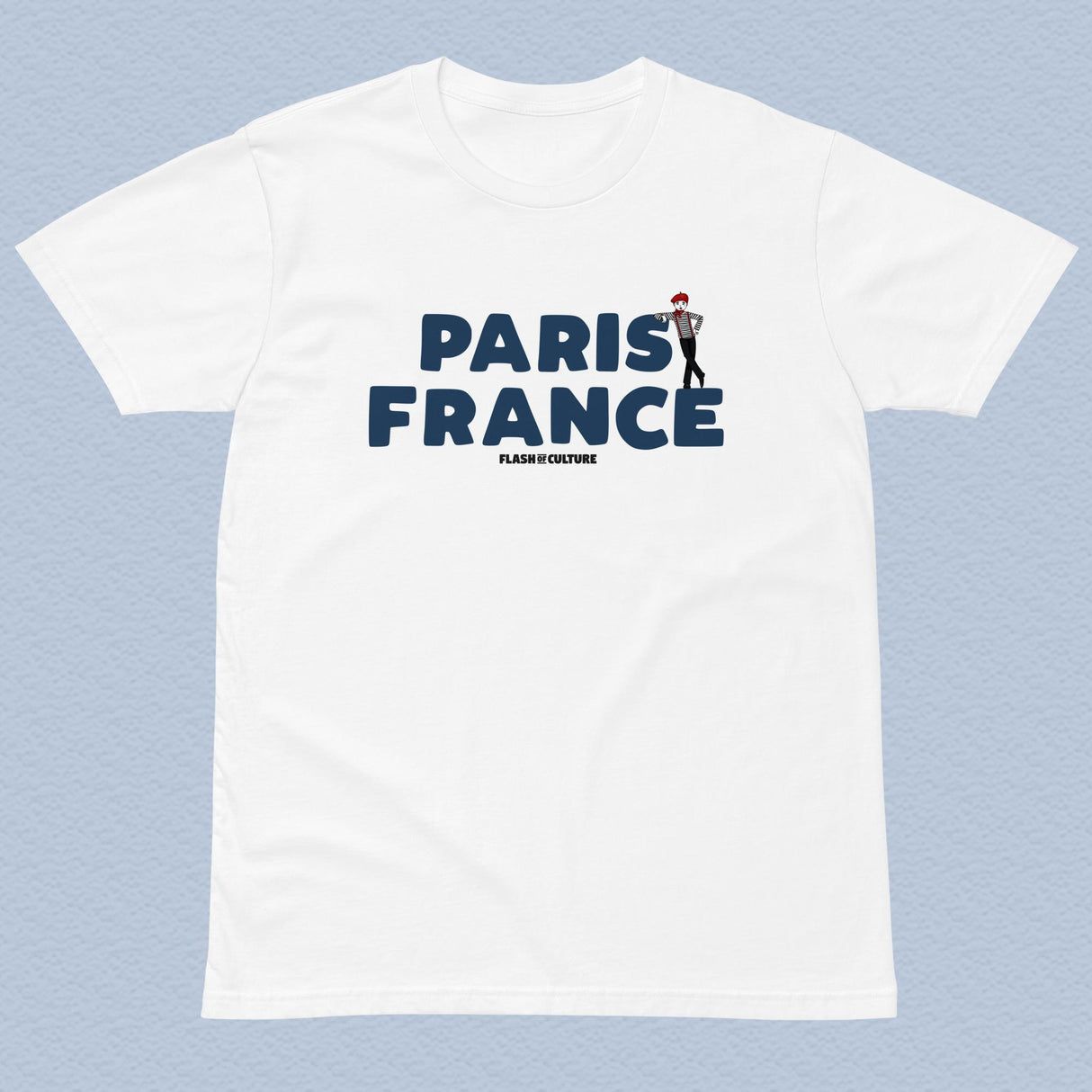 Paris France Mime T-Shirt Unique Design Adult