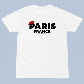 Paris France Beret T-Shirt Adult Unisex