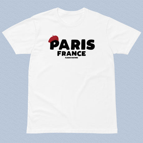 Paris France Beret Unisex Adult T-Shirt