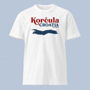Korcula Croatia Island Map T-Shirt Adult Unisex