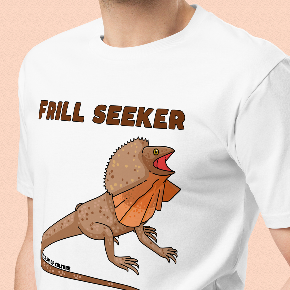 Frill-Necked Lizard Frill Seeker T-Shirt Unisex Adult Graphic Tee