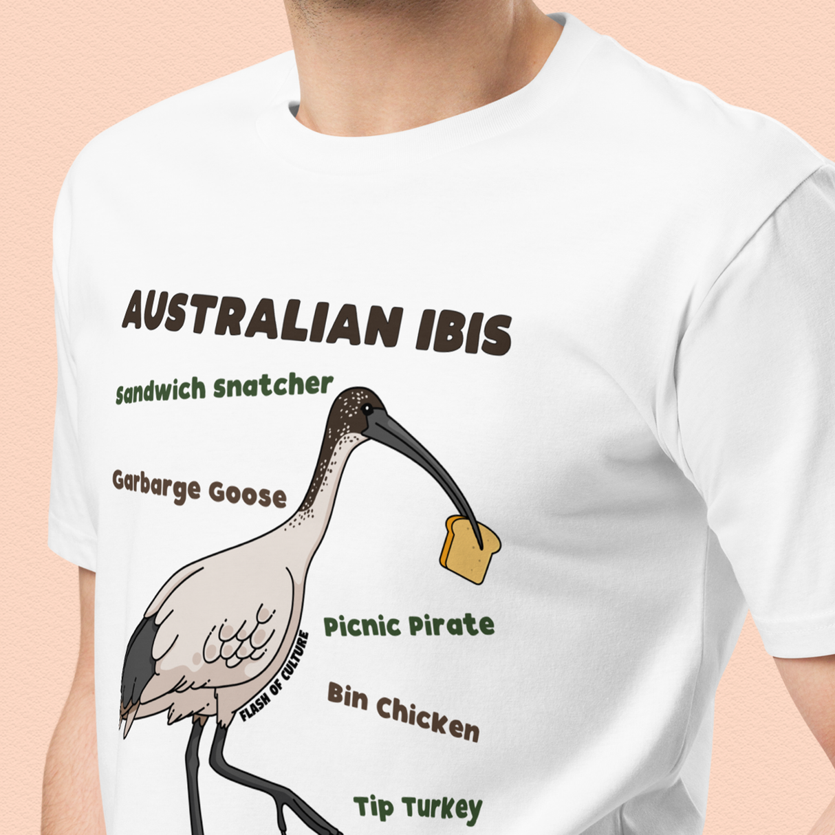 Australian Ibis Bin Chicken Nicknames T-Shirt Adults