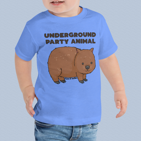 Underground Party Animal Wombat Toddler T-Shirt