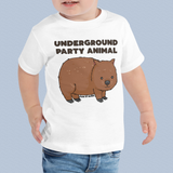 Underground Party Animal Wombat Toddler T-Shirt