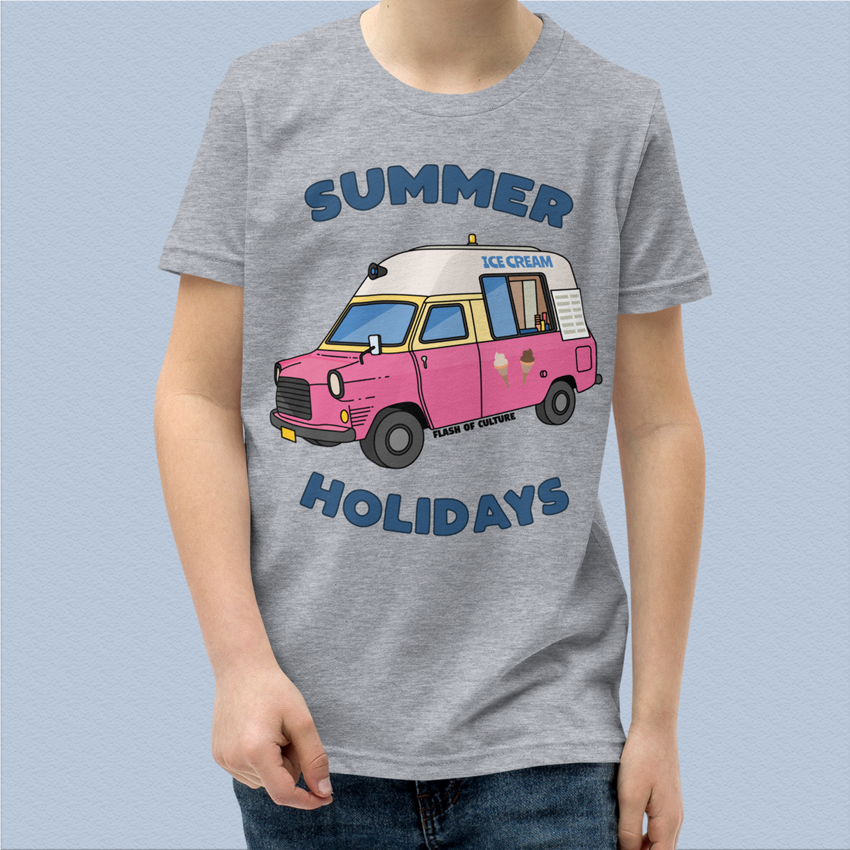 Summer Holidays Ice Cream Van Kids T-Shirt