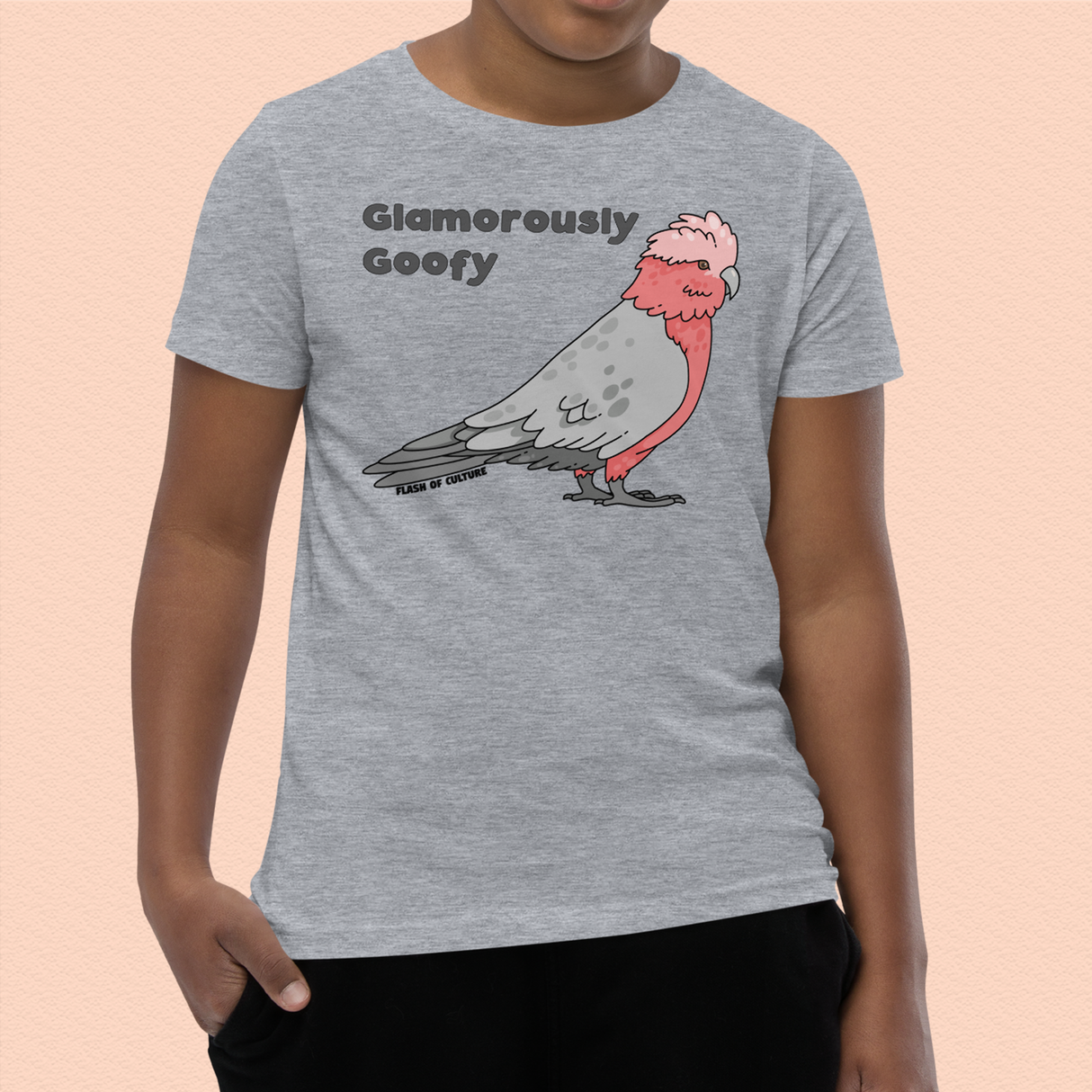 Australian Galah T-Shirt, Glamorously Goofy Design, Kids T-Shirt