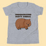 Underground Party Animal Wombat Kids T-Shirt