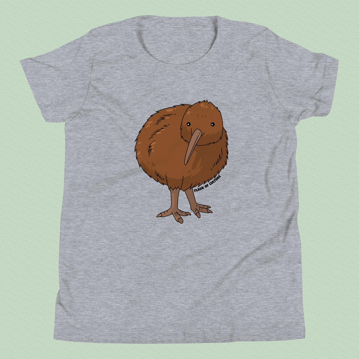 Kids' Kiwi Bird T-Shirt, New Zealand Wildlife Tee, Soft Cotton Kids Shirt