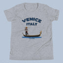 Venice Italy Gondola T-Shirt Kids Youth Size 6+ years