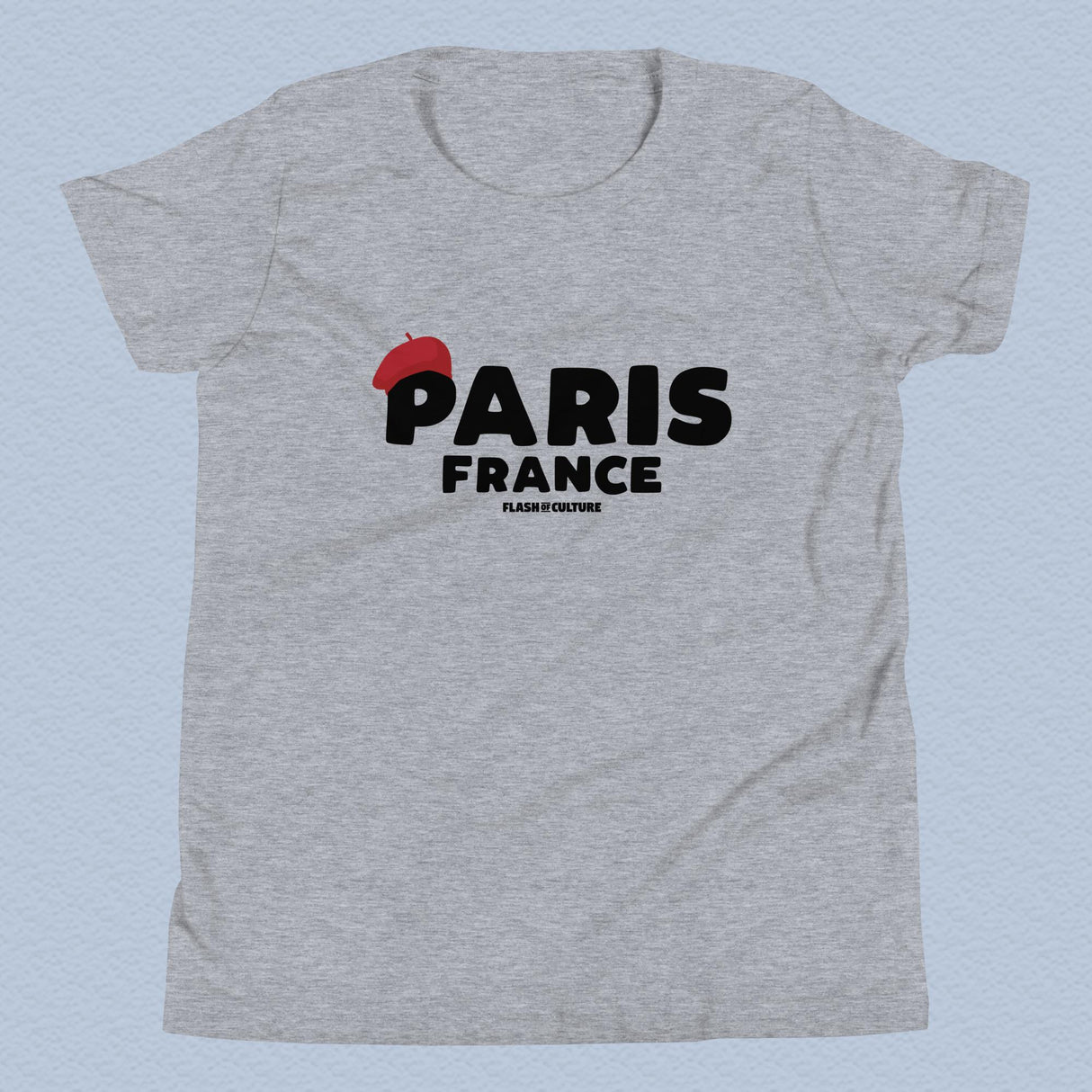 Paris France Beret T-Shirt Kids