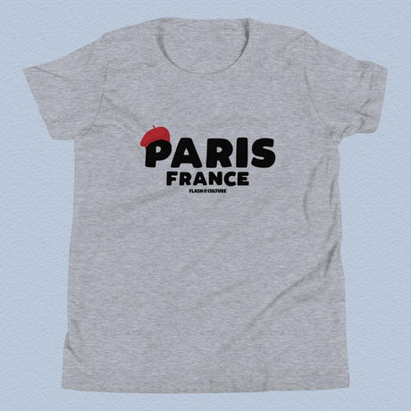 Paris France Beret T-Shirt Kids