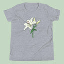 Italian Lily Flower T-Shirt Kids Youth Size 6+ years