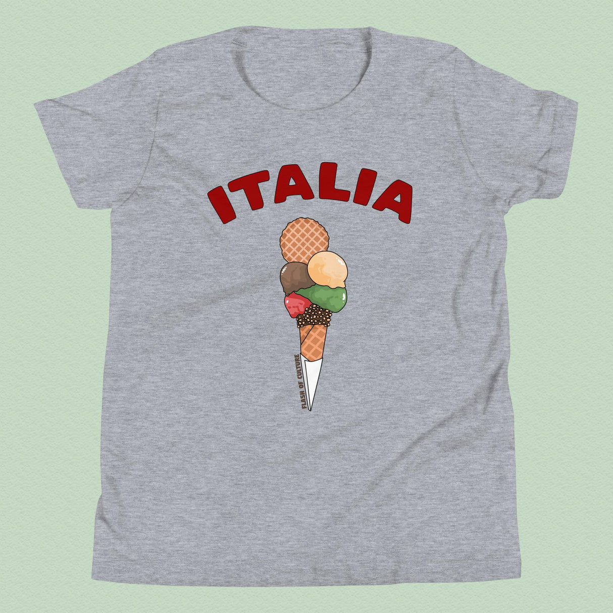 Italia Gelato T-Shirt Kids Youth Size 6+ years